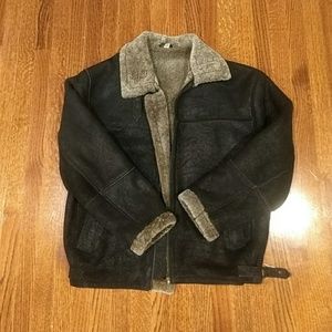 Mens Shearling Flight Jacket